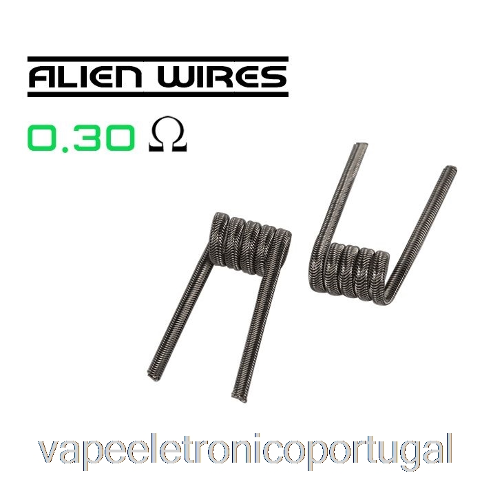 Vape Eletrônico Wotofo Comp Wire - Bobinas Pré-construídas 0,3ohm Alien - Pacote Com 10